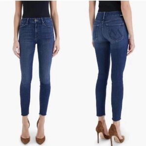 MOTHER The Looker Ankle Fray Jeans in Hot Spring - Size 27